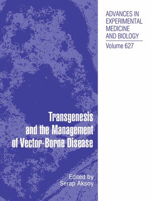 cover image of Transgenesis and the Management of Vector-Borne Disease